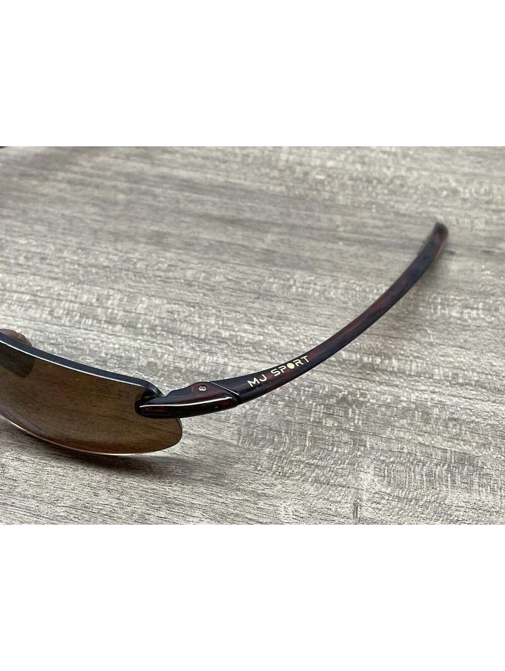 MAUI JIM KANAHA RX MJ-909-10 Japan Brown Wrap 61[]15-130 Sunglasses *FRAMES ONLY
